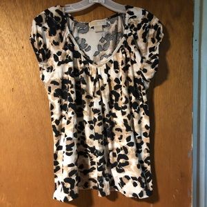 Michael Kors Animal Print Blouse